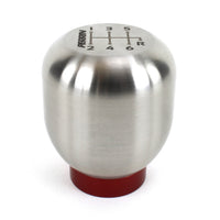 Perrin 17-18 Honda Civic Brushed Stainless Steel Large Shift Knob - 6 Speed