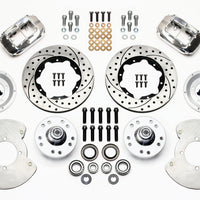 Wilwood Forged Dynalite Front Kit 11.00in Drill-Polished 37-48 Ford Psgr. 360 Plate Mount