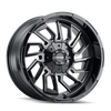 Mayhem 8111 Flywheel 20x10 / 6x135 BP / -19mm Offset / 106mm Hub Black w/ Milled Spokes Wheel