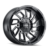 Mayhem 8111 Flywheel 20x10 / 8x180 BP / -19mm Offset / 124.1mm Hub Black w/ Milled Spokes Wheel