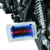 Kuryakyn Nova Curved Horizontal Mount Side License Plate Holder Chrome