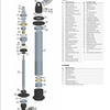 Fox Eyelet Shaft Dia. 0.875 Shaft 1.000 W 2.942 TLG Dia. 1.1869 ID Al 6061 Black Ano II Short C/O