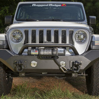 Rugged Ridge Spartan Front Bumper HCE W/Overrider 18-20 Jeep Wrangler JL/JT