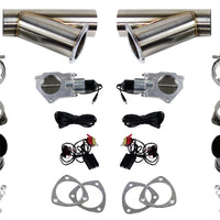 Granatelli 2.25in Stainless Steel Electronic Dual Exhaust Cutout