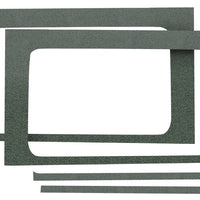 DEI 18-23 Jeep Wrangler JL 2-Door Boom Mat Rear Side Window Trim - 2 Piece - Gray