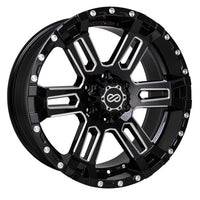 Enkei Commander 20x9 25mm Offset 5x150 Bolt Pattern 110 Bore Black Machined Wheel