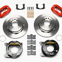 Wilwood Forged Dynalite P/S Park Brake Kit Red New Big Ford 2.50in offset Staggrd Shock