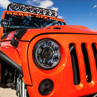 KC HiLiTES 07-18 Jeep JK (Not for Rubicon/Sahara) 7in. Gravity LED Pro DOT Headlight (Pair Pack Sys)