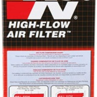 K&N Custom Filter Oval Length 6.125in I/S /7in O/S x Width 3.625in I/S/ 4.5in O/S x Height 1.75in