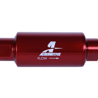 Aeromotive In-Line Filter - (AN-10) 10 Micron Microglass Element Red Anodize Finish