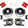 Wilwood D154 P/S P-B Kit Drilled-Red Chevy 12 Bolt 2.75in Off w/ C-Clips