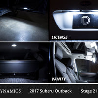 Diode Dynamics 15-19 Subaru Outback Interior LED Kit Cool White Stage 2