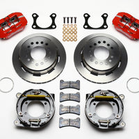 Wilwood Dynapro Low-Profile 11.00in P-Brake Kit - Red Big Ford 2.36in Offset