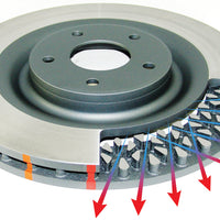 DBA 15-20 Ford Mustang GT (w/352mm Frt Rotor w/o Perf Pkg) Front 4000 Series Drilled & Slotted Rotor