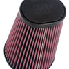 K&N Universal Round Clamp-On Air Filter 4-1/2in FLG, 5-7/8in B, 3-1/4in X 4-1/2in T, 8in H