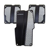 NRG Brushed Aluminum Sport Pedal M/T - Black w/Silver Carbon