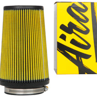 Airaid Universal Air Filter - Cone 4in Flange x 6in Base x 4-5/8in Top x 9in Height - Synthaflow