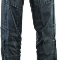 River Road Longhaul Leather Chaps Black - Large