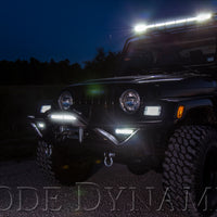 Diode Dynamics 12 In LED Light Bar Single Row Straight Clear Wide (Pair) Stage Series