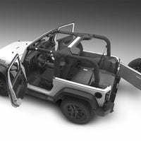 BedRug 07-10 Jeep JK 2Dr Rear 5pc Cargo Kit (Incl Tailgate & Tub Liner)