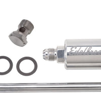 Edelbrock 3/8In Hard Fuel Line w/ -6 B-Nut and Polished Filter