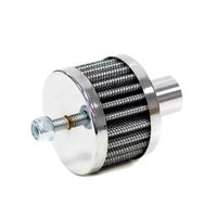 K&N Steel Base Chrome Top Crankcase Vent Filter 3/4in OD Vent / 2in OD / 1-1/2in H Stud Mount