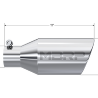 MBRP Universal Tip 4.5 O.D. Angle Rolled End 2.5 Inlet 11in Length - T304