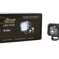 Diode Dynamics Stage Series C1 LED Pod Sport - White Wide Standard RBL Each