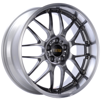 BBS RS-GT 18x9.5 5x112 ET32 Diamond Black Center Diamond Cut Lip Wheel -82mm PFS/Clip Required