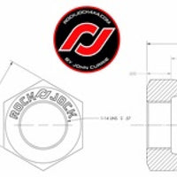 RockJock RockNut Kit Nut and Bung 1in RH Thread