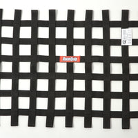 RaceQuip Black 18in H x 24W SFI Ribbon Window Net