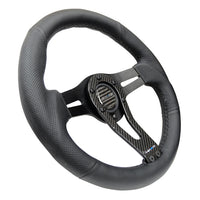 NRG Reinforced Steering Wheel (320mm) w/Carbon Center Spoke