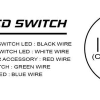 Oracle Pre-Wired Power Symbol On/Off Flush Mount LED Switch - White SEE WARRANTY