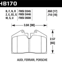 Hawk 1999 Ferrari F355 Front ER-1 Brake Pads