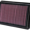 K&N 05-11 Nissan Navara 2.5L L4 10.5in OS Length/7.438in OS Width/1.438in H Replacement Air Filter