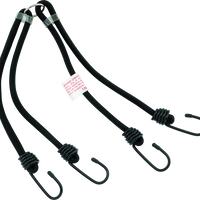 BikeMaster 24in Heavy Duty 4-Hook Bungee - Black