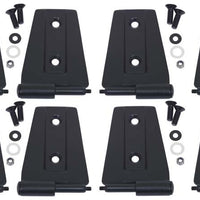 Kentrol 07-18 Jeep Wrangler JK Door Hinge Set 8 Pieces 4 Door - Textured Black