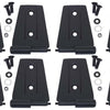 Kentrol 07-18 Jeep Wrangler JK Door Hinge Set 8 Pieces 4 Door - Textured Black