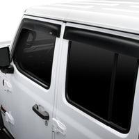 AVS 2018 Jeep Wrangler Unlimited (4-Door) Ventvisor Low Profile Window Deflectors 4pc - Smoke