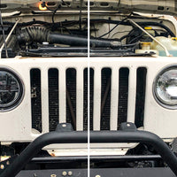 Raxiom 97-18 Jeep Wrangler TJ/JK Axial Series LED Headlights- Black Housing (Clear Lens)