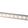 Kentrol 45-86 Jeep CJ 42 Inch Front Bumper with holes - Polished Silver