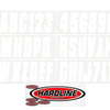 Hardline Boat Lettering Registration Kit 3 in. - 350 White Solid