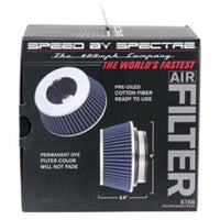 Spectre Adjustable Conical Air Filter 2-1/2in. Tall (Fits 3in. / 3-1/2in. / 4in. Tubes) - Blue