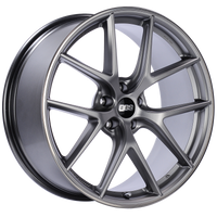 BBS CI-R 20x9 5x112 ET25 Platinum Silver Polished Rim Protector Wheel -82mm PFS/Clip Required