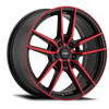 Konig Myth 18x8 5x112 ET43 Gloss Black w/ Red Tinted Clearcoat