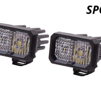 Diode Dynamics Stage Series 2 In LED Pod Sport - White Flood Standard RBL (Pair)