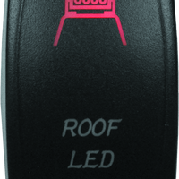 DragonFire Racing Lighted Switch Roof Led On/Off Red