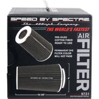 Spectre Adjustable Conical Air Filter 9-1/2in. Tall (Fits 3in. / 3-1/2in. / 4in. Tubes) - Black