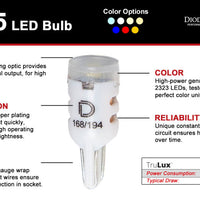 Diode Dynamics 194 LED Bulb HP5 LED Pure - White (Pair)