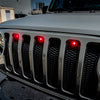 Oracle Pre-Runner Style LED Grille Kit for Jeep Wrangler JL - Red SEE WARRANTY